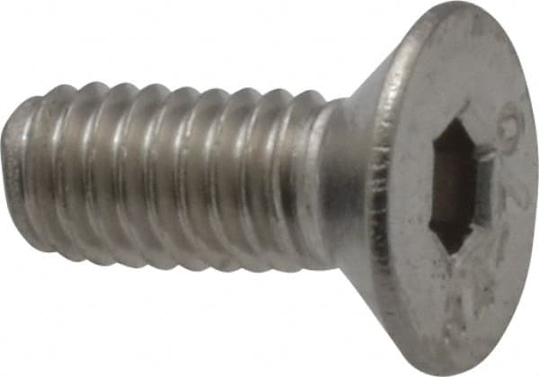 Value Collection - M4x0.70 Metric Coarse Hex Socket Drive, 90° Flat Screw - Grade 316 & Austenitic A4 Stainless Steel, Fully Threaded, 10mm OAL - Caliber Tooling