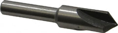 Interstate - 3/8" Head Diam, 1/4" Shank Diam, 3 Flute 90° High Speed Steel Countersink - Caliber Tooling