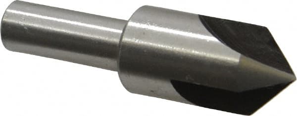 Interstate - 5/8" Head Diam, 3/8" Shank Diam, 3 Flute 90° High Speed Steel Countersink - Caliber Tooling