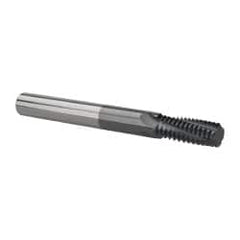 Scientific Cutting Tools - M10x1.50 Metric Coarse, 0.3" Cutting Diam, 4 Flute, Solid Carbide Helical Flute Thread Mill - Internal Thread, 0.79" LOC, 2.95" OAL - Caliber Tooling