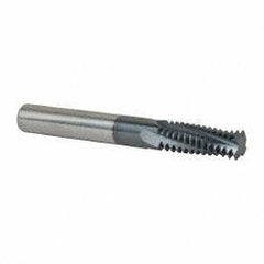 Scientific Cutting Tools - M20x2.50 Metric Coarse, 0.47" Cutting Diam, 4 Flute, Solid Carbide Helical Flute Thread Mill - Internal Thread, 1.318" LOC, 3.93" OAL - Caliber Tooling