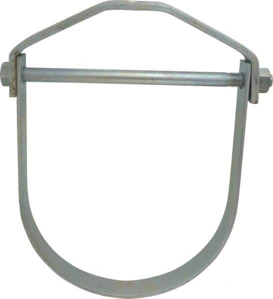 Empire - 10" Pipe, 7/8" Rod, Carbon Steel Adjustable Clevis Hanger - Electro Galvanized - Caliber Tooling