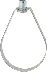 Empire - 4" Pipe, 5/8" Rod, Carbon Steel Emlok Swivel Ring Hanger - Pre-Galvanized, 1,250 Lb Capacity - Caliber Tooling