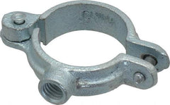 Empire - 1" Pipe, 3/8" Rod, Malleable Iron Split Ring Hanger - Electro Galvanized, 180 Lb Capacity - Caliber Tooling