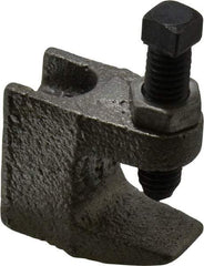 Empire - 3/4" Max Flange Thickness, 3/8" Rod Top Beam Clamp - 350 Lb Capacity, Ductile Iron - Caliber Tooling