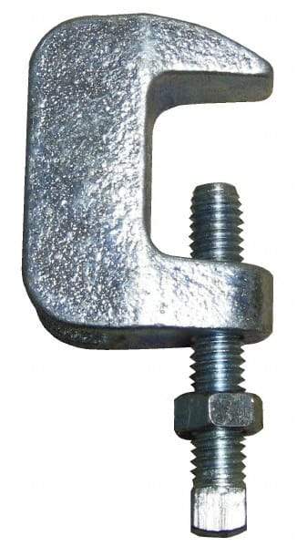 Empire - 1-1/4" Max Flange Thickness, 3/4" Rod Wide Jaw Top Beam Clamp - 900 Lb Capacity, Ductile Iron - Caliber Tooling