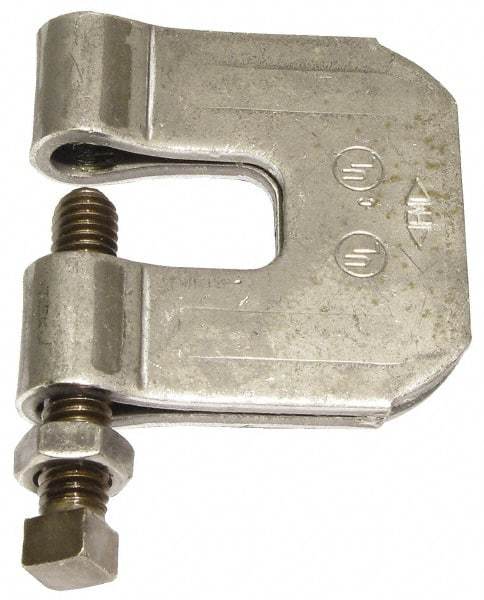 Empire - 3/4" Max Flange Thickness, 3/4" Rod C-Clamp with Locknut - 630 Lb Capacity, Carbon Steel - Caliber Tooling