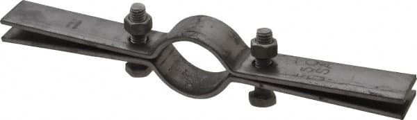 Empire - 1-1/4" Pipe, Riser Clamp - Black, 250 Lb Capacity, Carbon Steel - Caliber Tooling