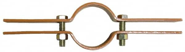 Empire - 2-1/2" Pipe, Copper Plated Riser Clamp - 400 Lb Capacity, Carbon Steel - Caliber Tooling