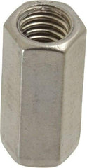 Empire - 3/8-16 Thread, 1-1/8" OAL Stainless Steel Standard Coupling Nut - Uncoated - Caliber Tooling