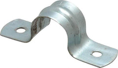 Empire - 1/2 Pipe, Carbon Steel, Galvanized Pipe, Conduit or Tube Strap - 2 Mounting Holes - Caliber Tooling