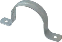 Empire - 3 Pipe, Carbon Steel, Galvanized Pipe, Conduit or Tube Strap - 2 Mounting Holes - Caliber Tooling