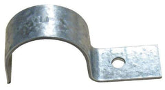 Empire - 2" Pipe, Carbon Steel, Electro Galvanized" Pipe or Conduit Strap - 1 Mounting Hole - Caliber Tooling