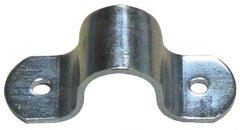 Empire - 3 Pipe, Carbon Steel, Electro Galvanized Pipe or Tube Strap - 4 Mounting Holes - Caliber Tooling