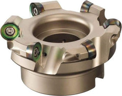 Sumitomo - 2-1/2" Cut Diam, 1/4" Max Depth, 1" Arbor Hole, 4 Inserts, QP.T 4312 Insert Style, Indexable Copy Face Mill - WRCX Cutter Style, 1-3/4 High, Series WaveMill - Caliber Tooling