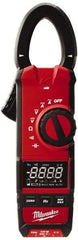 Milwaukee Tool - 2237-20, CAT III, Digital True RMS Clamp Meter with 1.3" Clamp On Jaws - 600 VAC/VDC, 600 AC/DC Amps, Measures Voltage, Capacitance, Continuity, Current, Resistance - Caliber Tooling