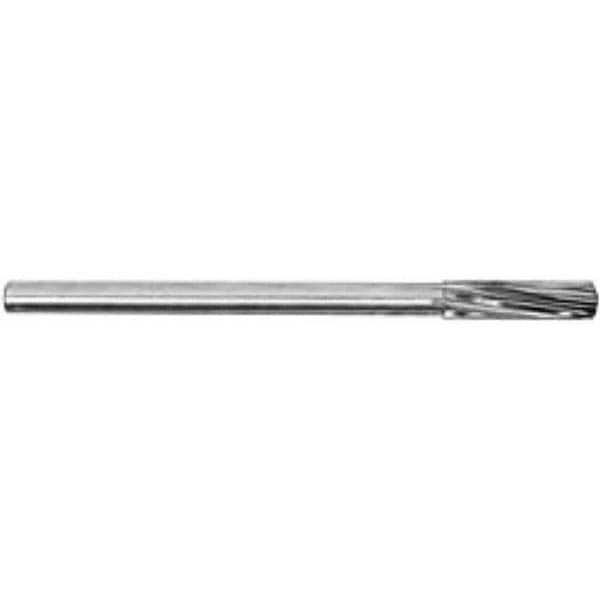 Chucking Reamer: 3/64″ Dia, 2-1/2″ OAL, 1/2″ Flute Length, Straight Shank, High Speed Steel 4 Flute, RH