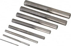 Value Collection - 1/16" to 1/2", Chucking Reamer Set - Straight Flute, Right Hand Cut, 8 Pieces - Caliber Tooling