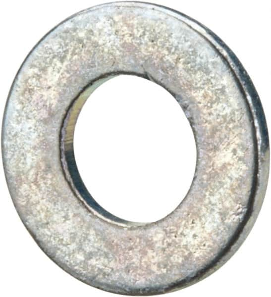 Value Collection - #5 Screw, Grade 2 Steel SAE Flat Washer - 9/64" ID x 9/32" OD, 0.03" Thick, Zinc-Plated Finish - Caliber Tooling