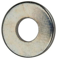 Value Collection - #4 Screw, Grade 2 Steel SAE Flat Washer - 1/8" ID x 5/16" OD, 0.04" Thick, Zinc-Plated Finish - Caliber Tooling