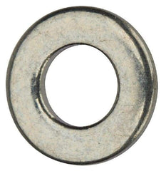 Value Collection - #5 Screw, Grade 2 Steel SAE Flat Washer - 9/64" ID x 9/32" OD, 0.03" Thick, Zinc-Plated Finish - Caliber Tooling