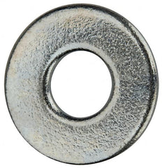 Value Collection - #6 Screw, Grade 2 Steel SAE Flat Washer - 5/32" ID x 3/8" OD, 0.065" Thick, Zinc-Plated Finish - Caliber Tooling