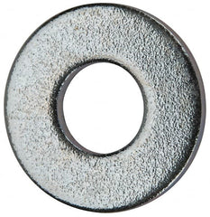 Value Collection - #10 Screw, Grade 2 Steel SAE Flat Washer - 7/32" ID x 1/2" OD, 0.065" Thick, Zinc-Plated Finish - Caliber Tooling