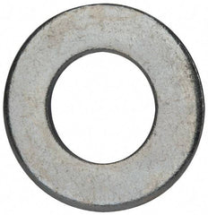 Value Collection - 1" Screw, Grade 2 Steel SAE Flat Washer - 1-1/16" ID x 2" OD, 0.16" Thick, Zinc-Plated Finish - Caliber Tooling