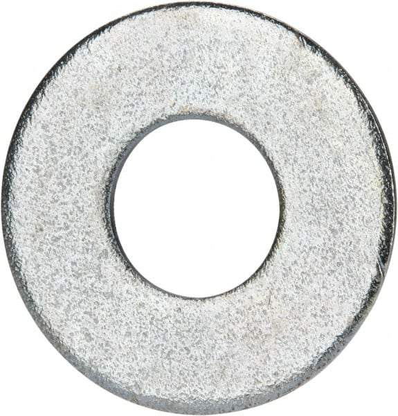 Value Collection - 9/16" Screw, Grade 2 Steel USS Flat Washer - 0.62" ID x 1.499" OD, 0.132" Thick, Zinc-Plated Finish - Caliber Tooling