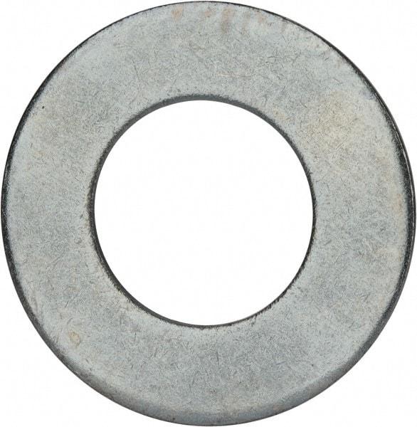 Value Collection - 2-1/2" Screw, Grade 2 Steel USS Flat Washer - 2.615" ID x 5.045" OD, 0.28" Thick, Zinc-Plated Finish - Caliber Tooling