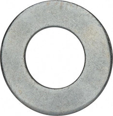 Value Collection - 2-1/2" Screw, Grade 2 Steel USS Flat Washer - 2.615" ID x 5.045" OD, 0.28" Thick, Zinc-Plated Finish - Caliber Tooling