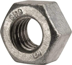 Value Collection - 7/16-14 UNC Steel Right Hand Heavy Hex Nut - 3/4" Across Flats, 27/64" High, Galvanized Finish - Caliber Tooling