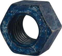 Value Collection - 1-1/8 - 7 UNC Steel Right Hand Heavy Hex Nut - 1-13/16" Across Flats, 1-7/64" High, Galvanized Finish - Caliber Tooling