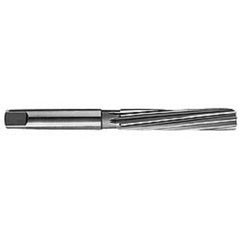 Made in USA - 13/32" Diam, Straight Shank, 2-5/8" Flute, Hand Reamer - Caliber Tooling