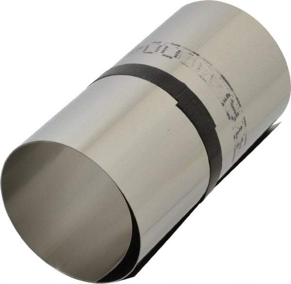 Made in USA - 1 Piece, 50 Inch Long x 6 Inch Wide x 0.004 Inch Thick, Roll Shim Stock - Stainless Steel - Caliber Tooling