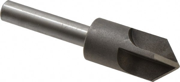 Keo - 1" Head Diam, 1/2" Shank Diam, 4 Flute 90° High Speed Steel Countersink - Caliber Tooling