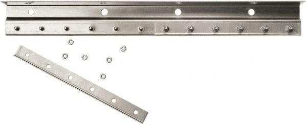 Steiner - 3' Long Galvanized Steel Dock Strip Door Mounting Hardware - Use with Strip Door - Caliber Tooling