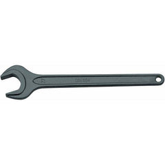 Open End Wrench: Single End Head, 22 mm 15 ° Head Angle, Vanadium Steel, Manganese Phosphate Finish