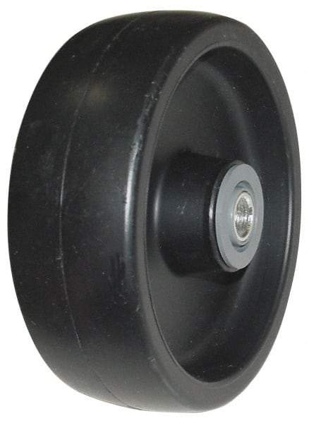 Value Collection - 5 Inch Diameter x 1-1/2 Inch Wide, Polyolefin Caster Wheel - 350 Lb. Capacity, 1-5/8 Inch Hub Length, 1/2 Inch Axle Diameter, Roller Bearing - Caliber Tooling