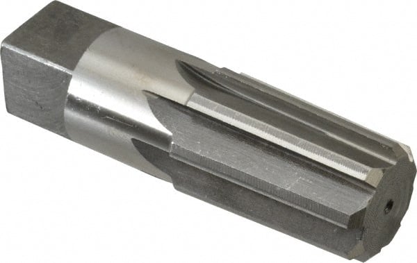 Interstate - 1" Pipe, 1.212" Diam, 1.103" Small End Diam, Straight Shank, 1-3/4" Flute, Taper Pipe Reamer - Caliber Tooling