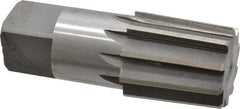 Interstate - 1-1/4" Pipe, 1.553" Diam, 1.444" Small End Diam, Straight Shank, 1-3/4" Flute, Taper Pipe Reamer - Caliber Tooling