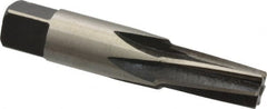 Interstate - 1/8" Pipe, 0.362" Diam, 0.316" Small End Diam, Straight Shank, 3/4" Flute, Taper Pipe Reamer - Caliber Tooling