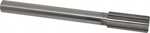 Made in USA - 1-5/16" High Speed Steel 10 Flute Chucking Reamer - Straight Flute, 1" Straight Shank, 3" Flute Length, 11-1/2" OAL - Caliber Tooling