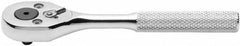 Proto - 1/4" Drive Pear Head Aerospace Ratchet - Chrome Finish, 5" OAL, 24 Gear Teeth, Standard Knurled Handle, Sealed Head - Caliber Tooling