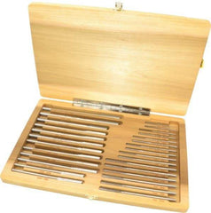 Made in USA - 1/16" to 1/2", Chucking Reamer Set - Straight Flute, Right Hand Cut, 29 Pieces - Caliber Tooling