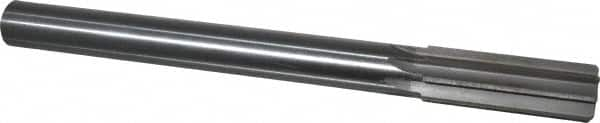 Made in USA - 25mm High Speed Steel 8 Flute Chucking Reamer - Straight Flute, 7/8" Straight Shank, 2-3/4" Flute Length, 10-1/2" OAL - Caliber Tooling