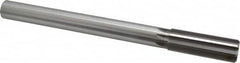 Made in USA - 25.5mm High Speed Steel 8 Flute Chucking Reamer - Straight Flute, 7/8" Straight Shank, 2-3/4" Flute Length, 10-1/2" OAL - Caliber Tooling