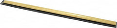 Unger - 12" Rubber Blade Window Washer/Squeegee - Black, Brass Holder - Caliber Tooling