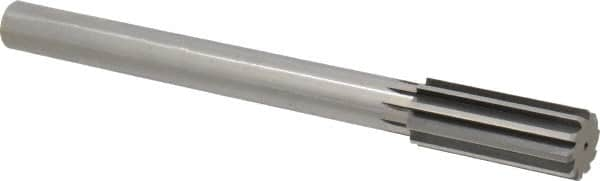 Interstate - 1-1/8" High Speed Steel Chucking Reamer - Straight Flute, 7/8" Straight Shank, 2-7/8" Flute Length, 11" OAL - Caliber Tooling