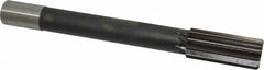 Interstate - 1-7/16" High Speed Steel Chucking Reamer - Straight Flute, 1-1/4" Straight Shank, 3-1/2" Flute Length, 12-1/2" OAL - Caliber Tooling